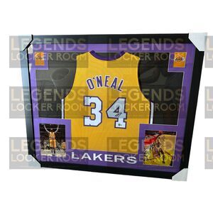 Custom Framed Shaquille O’Neal Autographed Jersey